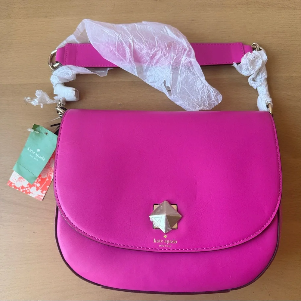 Brand New With Tags Women’s Hot Pink Kate Spade Shoulder Bag